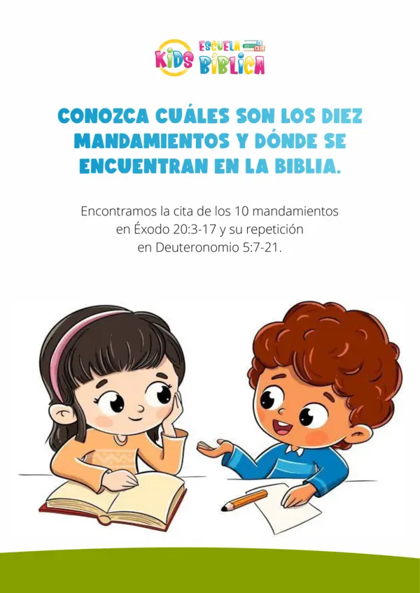 LOS 10 MANDAMIENTOS EVANGÉLICOS - ESCUELA BÍBLICA KIDS1